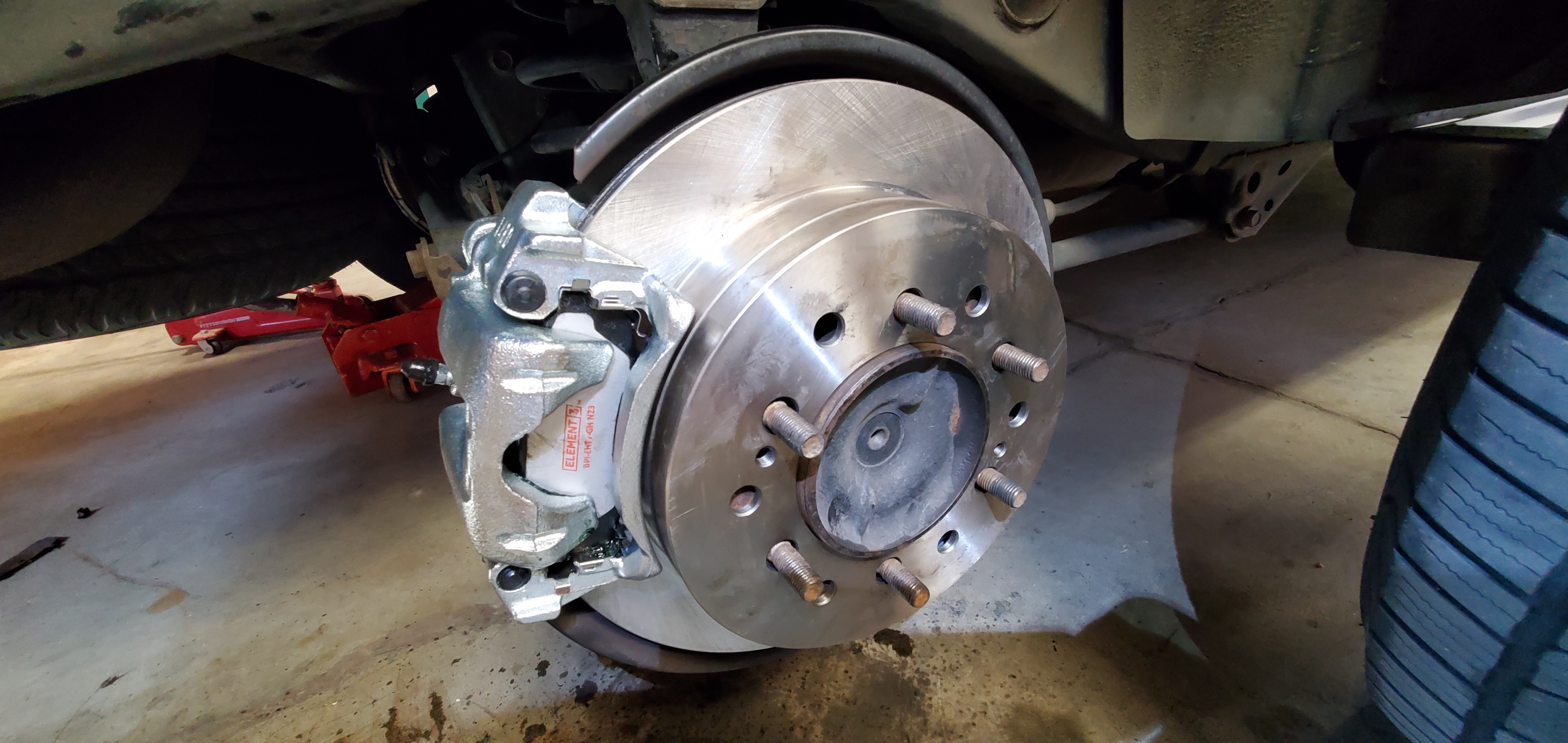 Rear disc brake conversion